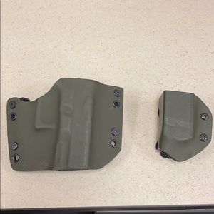 Glock 21 Kydex holster and Mag Holster